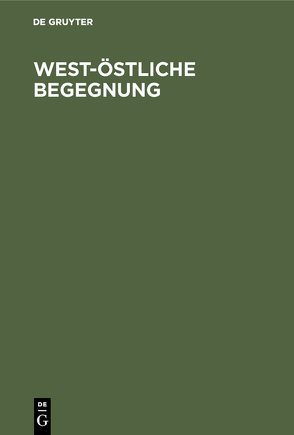 West-Östliche Begegnung von Kitayama,  Junyu