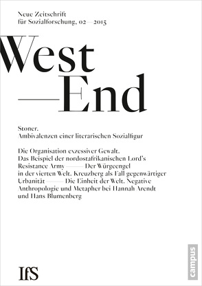 WestEnd 2015/2: Stoner – Ambivalenzen einer literarischen Sozialfigur von Institut für Sozialforschung,  Frankfurt am Main