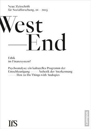 WestEnd 2015/1: Ethik im Finanzsystem? von Institut für Sozialforschung,  Frankfurt am Main