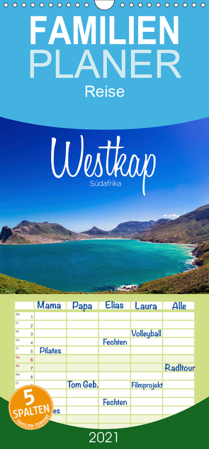 Westkap Südafrika – Familienplaner hoch (Wandkalender 2021 , 21 cm x 45 cm, hoch) von Becker,  Stefan