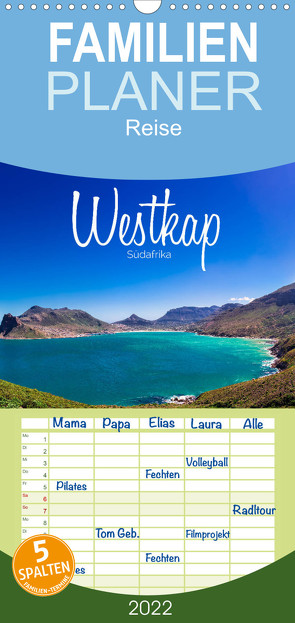 Familienplaner Westkap Südafrika (Wandkalender 2022 , 21 cm x 45 cm, hoch) von Becker,  Stefan