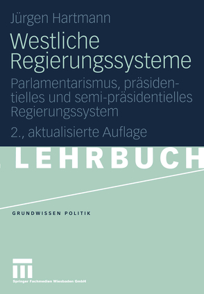 Westliche Regierungssysteme von Hartmann,  Jürgen