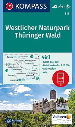 KOMPASS Wanderkarte Westlicher Naturpark Thüringer Wald von KOMPASS-Karten GmbH