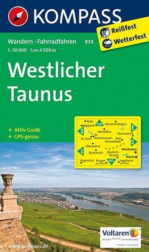 KOMPASS Wanderkarte Westlicher Taunus von KOMPASS-Karten GmbH