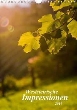 Weststeirische Impressionen (Wandkalender 2019 DIN A4 hoch) von Dzierzawa,  Judith