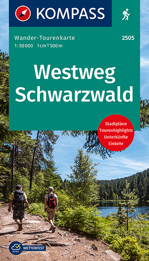 KOMPASS Wander-Tourenkarte Westweg Schwarzwald 1:50.000 von KOMPASS-Karten GmbH