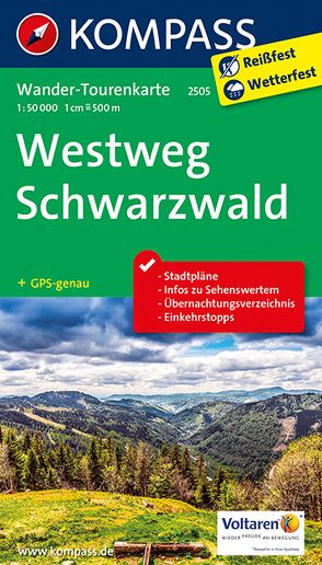 Westweg Schwarzwald von KOMPASS-Karten GmbH