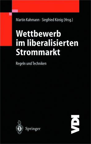 Wettbewerb im liberalisierten Strommarkt von Kahmann,  Martin, König,  Siegfried