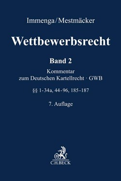 Wettbewerbsrecht Band 2: GWB. Kommentar zum Deutschen Kartellrecht von Bach,  Albrecht, Biermann,  Jörg, Ellger,  Reinhard, Emmerich,  Volker, Engelbracht,  Thiemo, Franck,  Jens-Uwe, Fuchs,  Andreas, Immenga,  Frank, Immenga,  Ulrich, Kalben,  Jonas von, Knauff,  Matthias, Körber,  Torsten, Kühling,  Jürgen, Markert,  Kurt, Mestmäcker,  Ernst-Joachim, Rehbinder,  Eckard, Schmidt,  Karsten, Scholl,  Juliane, Schweitzer,  Heike, Schweizer,  Dieter, Stockmann,  Kurt, Thomas,  Stefan, Wirtz,  Markus, Zimmer,  Daniel