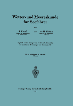 Wetter- und Meereskunde für Seefahrer von Krauß,  Joseph, Meldau,  Heinrich