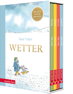 Wetter – Vier Bilderbücher in einem hochwertigen Schuber von Usher,  Sam