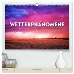 Wetterphänomene – Einmalige Naturschauspiele. (hochwertiger Premium Wandkalender 2024 DIN A2 quer), Kunstdruck in Hochglanz von Monkey,  Happy