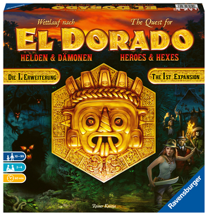 Ravensburger 26790 – El Dorado Helden und Dämonen – Erste Erweiterung, Strategiespiel, Spiel für Erwachsene und Kinder ab 10 Jahren – Taktikspiel für 2-4 Spieler von Knizia,  Reiner