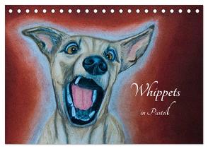 Whippets in Pastell (Tischkalender 2024 DIN A5 quer), CALVENDO Monatskalender von Redl,  Ula