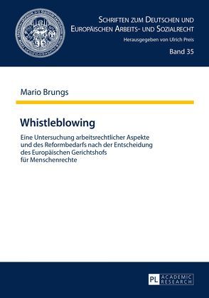 Whistleblowing von Brungs,  Mario