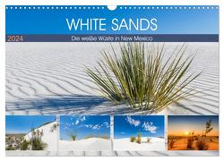 WHITE SANDS Die weiße Wüste in New Mexico (Wandkalender 2024 DIN A3 quer), CALVENDO Monatskalender von Viola,  Melanie