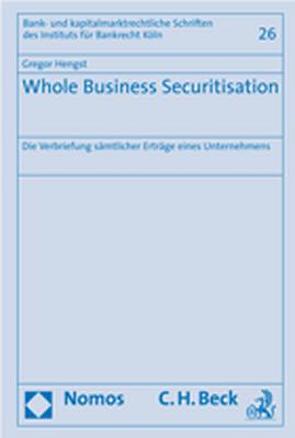 Whole Business Securitisation von Hengst,  Gregor