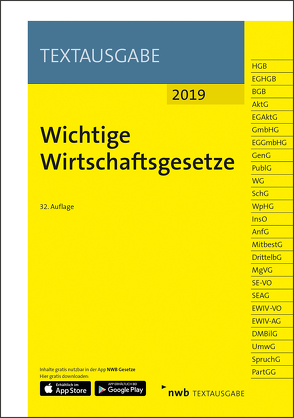 Wichtige Wirtschaftsgesetze von NWB Gesetzesredaktion