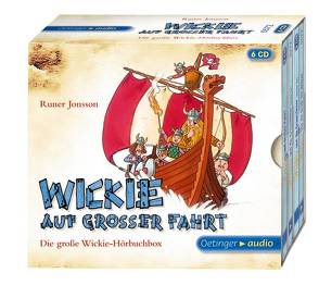 Wickie auf großer Fahrt – Die große Wickie-Hörbuchbox (6 CD) von Doerries,  Maike, Garbers,  Gerhard, Gustavus,  Frank, Hecker,  Ben, Jonsson,  Runer, Schöne,  Christoph