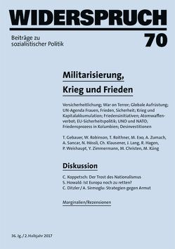 Widerspruch 70 von Exo,  Mechthild, Gebauer,  Thomas, Hagen,  Regina, Hössli,  Nina, Klausener,  Christina, Lang,  Josef, Robinson,  William I., Roithner,  Thomas, Sancar,  Annemarie, Weißhaupt,  Peter, Zimmermann,  Yvonne, Zumach,  Andreas