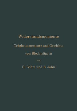 Widerstandsmomente von Böhm,  Bruno, John,  Ernst