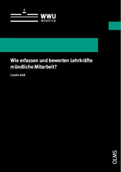 Wie erfassen und bewerten Lehrkräfte mündliche Mitarbeit? von Krüll,  Carolin