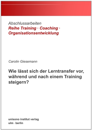 Wie lässt sich der Lerntransfer vor, während und nach einem Training steigern? von Giesemann,  Carolin