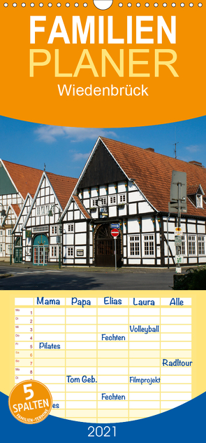 Wiedenbrück – Familienplaner hoch (Wandkalender 2021 , 21 cm x 45 cm, hoch) von Scholz,  Daniela