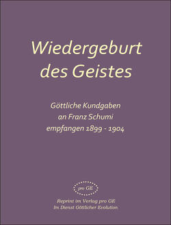 Wiedergeburt des Geistes von Hsg. Rudolf Johannes,  Franz Schumi Autor