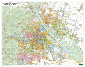 Wien, Stadtplan 1:20.000, Magnetmarkiertafel, freytag & berndt