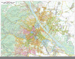 Wien, Wandplan 1:15.000, Markiertafel, freytag & berndt