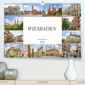 Wiesbaden Impressionen (Premium, hochwertiger DIN A2 Wandkalender 2021, Kunstdruck in Hochglanz) von Meutzner,  Dirk