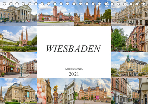 Wiesbaden Impressionen (Tischkalender 2021 DIN A5 quer) von Meutzner,  Dirk