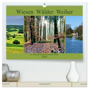 Wiesen Wälder Weiher. Der Naturpark Augsburg-Westliche Wälder (hochwertiger Premium Wandkalender 2024 DIN A2 quer), Kunstdruck in Hochglanz von Lutzenberger,  Monika