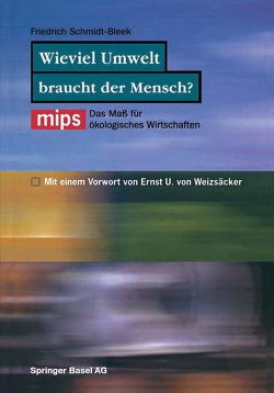 Wieviel Umwelt braucht der Mensch? von Klüting,  R., Schmidt-Bleek,  Friedrich, Weizsäcker,  E.U.v.