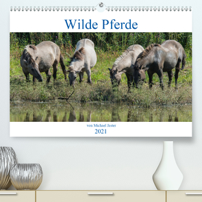 Wilde Pferde von Michael Jaster (Premium, hochwertiger DIN A2 Wandkalender 2021, Kunstdruck in Hochglanz) von N.,  N.