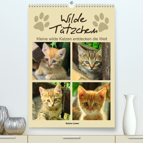 Wilde Tätzchen – Kleine wilde Katzen entdecken die Welt (Premium, hochwertiger DIN A2 Wandkalender 2022, Kunstdruck in Hochglanz) von Löwer,  Sabine