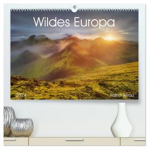 Wildes Europa 2024 (hochwertiger Premium Wandkalender 2024 DIN A2 quer), Kunstdruck in Hochglanz von Mirau,  Rainer