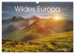 Wildes Europa 2024 (Wandkalender 2024 DIN A3 quer), CALVENDO Monatskalender von Mirau,  Rainer