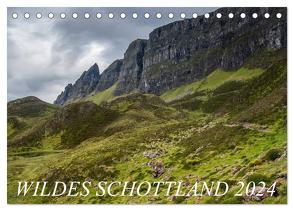 Wildes Schottland 2024 (Tischkalender 2024 DIN A5 quer), CALVENDO Monatskalender von Jentschura,  Katja