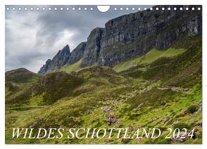 Wildes Schottland 2024 (Wandkalender 2024 DIN A4 quer), CALVENDO Monatskalender von Jentschura,  Katja