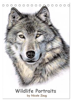 Wildlife Portraits (Tischkalender 2024 DIN A5 hoch), CALVENDO Monatskalender von Zeug,  Nicole