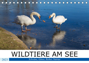 WILDTIERE AM SEE (Tischkalender 2023 DIN A5 quer) von boeTtchEr,  U