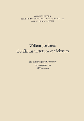 Willem Jordaens Conflictus virtutum et viciorum von Önnerfors,  Alf