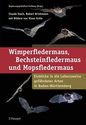 Wimperfledermaus, Bechsteinfledermaus und Mopsfledermaus von Brinkmann,  Robert, Echle,  Klaus, Steck,  Claude