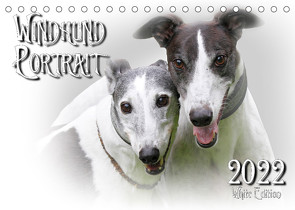 Windhund Portrait 2022 White Edition (Tischkalender 2022 DIN A5 quer) von Redecker,  Andrea