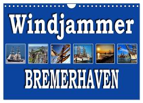 Windjammer – Bremerhaven (Wandkalender 2024 DIN A4 quer), CALVENDO Monatskalender von Schwarz,  Sylvia
