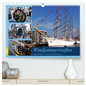 Windjammertreffen – Segelschiffe zu Gast in Bremerhaven (hochwertiger Premium Wandkalender 2024 DIN A2 quer), Kunstdruck in Hochglanz von Gayde,  Frank