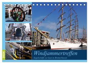 Windjammertreffen – Segelschiffe zu Gast in Bremerhaven (Tischkalender 2024 DIN A5 quer), CALVENDO Monatskalender von Gayde,  Frank