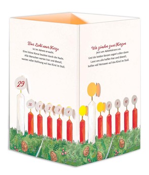 Windlicht-Aufstellkarte »Wichern-Adventskalender«